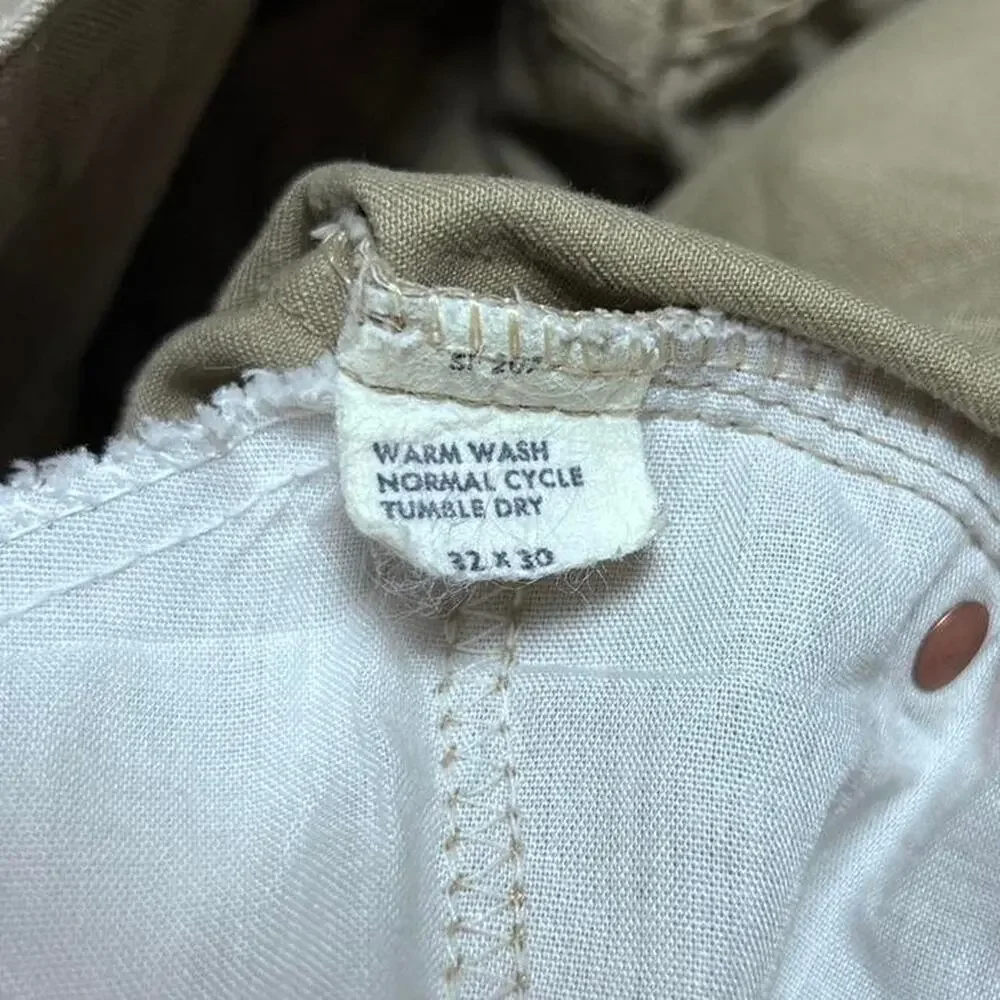 Levi’s Jeans 509 Vintage 70s USA Made Red Tab Khaki Chino Cotton Twill Pants 31”